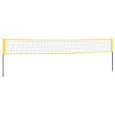 Badmintonnet 600X155 Cm Pe-Stof Geel En Zwart